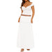 Women Sexy Elegant Skirt Maxi Dress Two Piece Set Top off Shoulder-Fancey Boutique