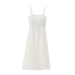 Summer Women Clothing White Embroidered Strap Midi Maxi Dress-Fancey Boutique