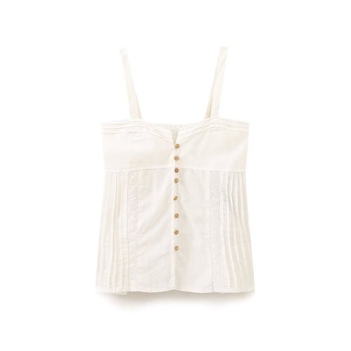 Summer Women Clothing Sleeveless Short Vest Top Women-White-Fancey Boutique