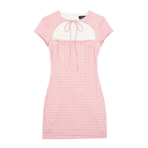 Spring Summer Women Clothing Pattern Bowknot Decoration Slim Fit Dress-Fancey Boutique