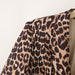 Leopard Cuff Pleated Blazer Long Sleeved Retro Top for Women-Fancey Boutique