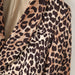 Leopard Cuff Pleated Blazer Long Sleeved Retro Top for Women-Fancey Boutique