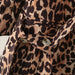 Leopard Cuff Pleated Blazer Long Sleeved Retro Top for Women-Fancey Boutique