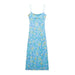 Women Clothing Printing Silk Net Midi Dress-Fancey Boutique