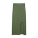 Summer Women Clothing Simple Sleeveless Top Slimming Slim Skirt Set-Green Skirt-Fancey Boutique