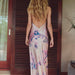 Summer Women Clothing Backless Long Silk Dress-Fancey Boutique