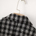 Autumn Woolen Plaid Blazer Women Small Blazer-Fancey Boutique