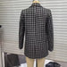 Autumn Woolen Plaid Blazer Women Small Blazer-Fancey Boutique