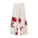 Women Summer Satin Printed Blazer Satin Floral Printed Trousers-Fancey Boutique