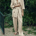 Women Clothing Summer Striped Blazer Wide Leg Pants-Fancey Boutique