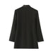 Women Spring Fall Solid Long Sleeve Collar Stitching Blazer-Fancey Boutique