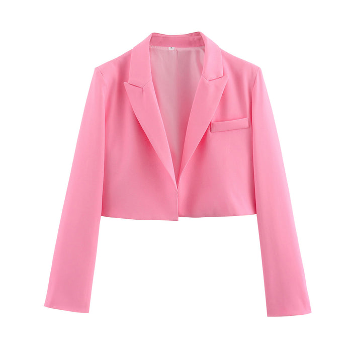 Women Long Sleeve Coat Multicolor Short Women Blazers-Fancey Boutique