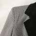 Spring Autumn Houndstooth Belt Long Sleeve Slim Fit Office Blzaers-Fancey Boutique