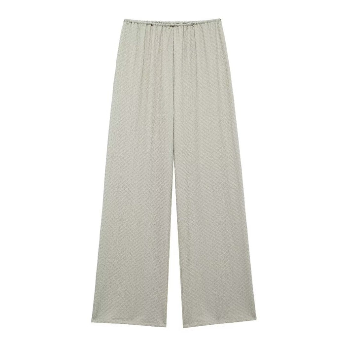 Summer Wrinkle Tied Top Casual Trousers-Fancey Boutique