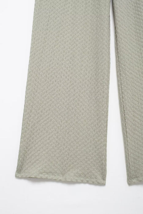 Summer Wrinkle Tied Top Casual Trousers-Fancey Boutique