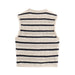 Women Clothing Summer Street Striped Knitted Vest Top-Fancey Boutique