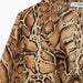 Women Clothing Manufacturers V Neck Leopard Print Women Shirt Ruffled Long Sleeve Loose Top-Fancey Boutique