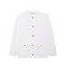 Fall Women Clothing Fashionable All Match Casual Simple Knitting Coat-White-Fancey Boutique