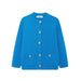 Fall Women Clothing Fashionable All Match Casual Simple Knitting Coat-Blue-Fancey Boutique