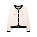 Women Clothing Autumn Casual All Match Golden Breasted Knitted Coat-Fancey Boutique