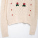 Women Clothing Autumn Winter Heavy Industry Ball Strawberry Embroidered Crew Neck Sweater-Fancey Boutique