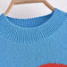 Women Clothing Autumn Winter Round Neck Long Sleeve Sweater-Fancey Boutique