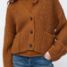 Women Clothing Autumn Winter Simple Pocket Decorative Knitted Coat-Fancey Boutique