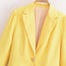 Fall Women Clothing Stylish Simple Slim Fit Bright Yellow Blazer-Fancey Boutique