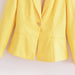 Fall Women Clothing Stylish Simple Slim Fit Bright Yellow Blazer-Fancey Boutique