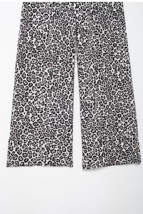 Autumn Women Clothing Animal Print Slim Fit Long Sleeve Trousers Suit-Fancey Boutique