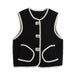 Fall Women Clothing Double Sided Cotton Knitted Corduroy Edge Vest-Fancey Boutique