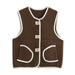 Fall Women Clothing Double Sided Cotton Knitted Corduroy Edge Vest-Fancey Boutique