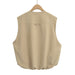 Women Round Neck Pleated Loose Vest-Fancey Boutique