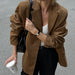 Fall Women Street Tops Single Breasted Blazer-Fancey Boutique