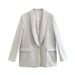 Solid Color Blazer-Fancey Boutique