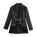 Women Spring Double Breasted Drape Blazer-Coat-Fancey Boutique