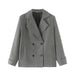 Autumn Women Herringbone Oblique Blazer-Fancey Boutique