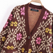 Fall Women Clothing Stylish Simple Casual Jacquard Cardigan-Fancey Boutique