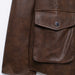 Women French Minority Pocket Design Retro Faux Leather Jacket Coat-Fancey Boutique