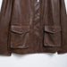 Women French Minority Pocket Design Retro Faux Leather Jacket Coat-Fancey Boutique