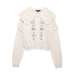 Fall Women Clothing Elegant Embroidery Knitted Sweater-Fancey Boutique