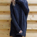 Autumn Winter Turtleneck Sweater Women Knitted Solid Color Office Women Knitwear Women-Navy Blue-Fancey Boutique