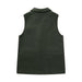 Fall Women Clothing Fashionable Temperamental All Match Waistcoat Double Breasted Suede Vest-Fancey Boutique