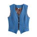 Autumn Two Color Stretch Women Denim Vest-Fancey Boutique