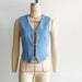 Autumn Two Color Stretch Women Denim Vest-Fancey Boutique