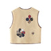 Autumn Women Clothing Affixed Cloth Embroidered Lamb Wool Vest Coat-Fancey Boutique