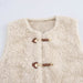 Fall Women Clothing Leather Ring Lamb Fur Faux Shearling Jacket Sleeveless Waistcoat Vest-Fancey Boutique