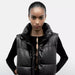 Fashionable Simple Coat Women Autumn Black High Sense All Matching Sleeveless Short Cotton Jacket Vest-Fancey Boutique