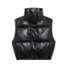 Fashionable Simple Coat Women Autumn Black High Sense All Matching Sleeveless Short Cotton Jacket Vest-Fancey Boutique