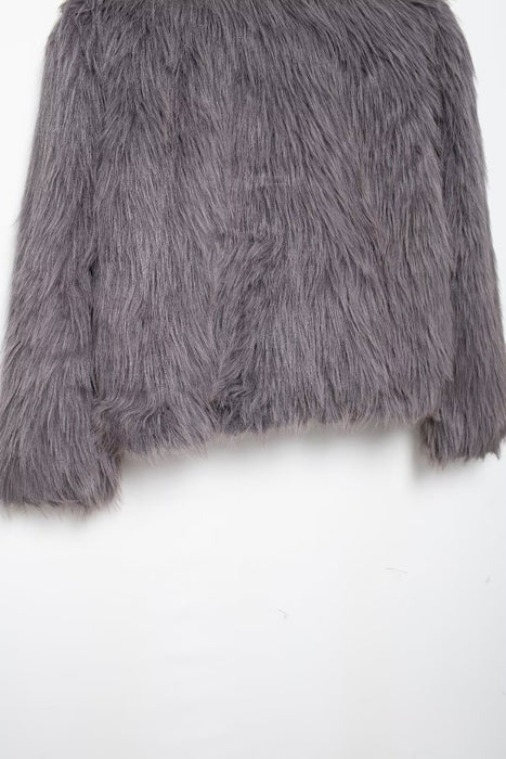 Women Clothing Artificial Fur Effect Short Coat